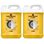 BLISS & BLUSH Dish wash Liquid yellow 10Liter With Lemon Fragrance, Leaves No Residue, Grease Cleaner For All Utensils