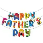 Festiko Happy Father's Day Banner Decoration, Superhero Theme Father's Day Decoration