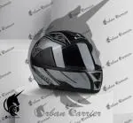 Urban Carrier ISI Certified ABS Material Full Face Stylish helmet for men and women with Clear Visor For Men(COMPASS-GREY)