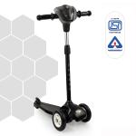 Dash Speedy Scooter with LED Lights and Music, Adjustable Height, Perfect fit for your kid, Road Runner Kick Scooter for Kids, Skating Scooter for Kids, Capacity 45 kg (3+ years, Black)