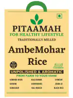 Pitaamah AmbeMohar Rice | 5kg | Aromatic Rice | Biryani Rice | Unpolished Rice