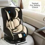 Mee Mee Baby Car Seat cum Carry Cot | Convertible Infant Travel Seat with Thick Cushioned Comfort (Black Grey)