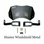 RIDOX Metal Windshield Visor Flyscreen Fitting with All Necessary Fittings Compatible for Hunter 350
