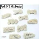 REE SHINE Tik Tik White Clip Pack Of 6 Set