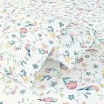 Haus & Kinder 100% Cotton Queen Size Bedsheet for Double Bed, 1 Cotton Bed Sheet Double Bed (90 X 100 Inches) with 2 Pillow Covers | 186 TC Bed Sheet Double Bed Cotton | Exotic Wings