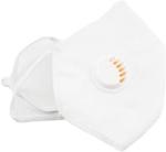 Rockjon White Non Woven Fabric Breathable Anti Pollution Mask Anti-Pollution With Air Supply Hose - Free Size (Pack Of 5)