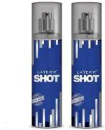 LAYERR Shot Deep Desire Deodorant Spray for Men 135 ml (Pack of 2)