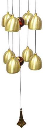 Buyab Factory Silver, Blue Aluminium Positive Energy Windchime M-Bf-603 - 17 Inch