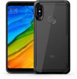 AmericHome Xiaomi Redmi S2 Black, Transparent Rubber Grip Case Back Cover
