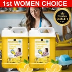 BLISS & BLUSH Dishwash Liquid Yellow 10 Liter Combo pack of 2| Removes Tough Grease, Leaves No Residue, Baby & Pet Safe