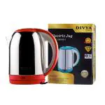 Divya Shine-3, 3.2L, 1500W, Stainless Steel Automatic Electric Jug Kettle (Blue/Red)
