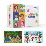 The Puzzl Co, Set of 2, Forest + Mountains Jigsaw Puzzles, 48 Pcs Each, Ages 5-7, Puzzle for Kids, Educational Toy by Puzzle Experts, Gift for Kids