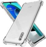 RUNICHA Back Cover for LG Velvet (Transparent, Grip Case, Pack of: 1)