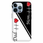 Voleano back cover for I Phone 13 Pro, Mom, dad, love, mom, dad, heart, beat, back, cover
