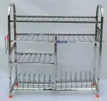TSW Stainless Steel Square Pipe Stand Utensil Kitchen Rack,Silver