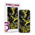 PROSKINS Camouflage Yellow 3D Textured Mobile Back Skin/Sticker Only for Samsung Galaxy S10e 2019 (SM-G970F)