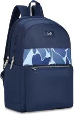 Genie Tiffany 22L Navy Blue Backpack for Women & Girls with 15.6