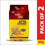 Bonn Royal Bake 100% Eggless Handmade Atta Cookies 800 gms ( Pack of 2, 400gms Each )