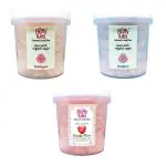 Fluffy Tubs Bubblegum, Blueberry, Red Velvet Gourmet Cotton Candy - 30 GMS (Pack of 3)
