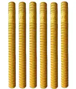 Sixteen Rubber Gold Ring Texture Soft Cricket Bat Grip Long Size Handle (Gold, Pack of 1)-Size-Free Size-Multicolor4