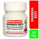 Baidyanath Shankha Bati 40 Tablets (Pack of 3) Natural Supplement For Healthy Digestion