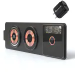 Sevenaire D2050 Foldable 3 in 1 Wireless Charger, Transparent Travel 15W Magnetic Fast Charging for iPhone 14/13/12/11/X, AirPods 2/3/Pro, Apple Watch 8/7/SE2/SE/6/5/4 (with 18W Adapter)