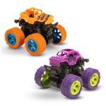 THE RED BABY Dynamic Monster Truck Toy for 4 Plus Old Boys Push and Go Friction Powered Car Set for Exciting Playtime Adventures Perfect Birthday Party Gift for Kids Multicolor (Pack of 5)