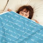 Divine Casa Light weight Soft Microfiber Baby AC Blanket for Winter for Kids / Boys / Girls / Baby 100 x140 cm, 0-4 Years (Sky Blue and White) GI1101