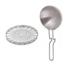 First Front Aluminium Tadka Pan With Stainless Steel Mini Tandoor and (Multicolour, Pack of 2)