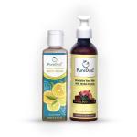 Pure Dust Combo Pack Of Powdered Body Wash And Herbal Face And Body Lotion 285 g (Pack of 2)