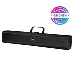 Woos Bluetooth Wireless Portable Speaker 5.0 Soundbar with 5W RMS, Upto 5 Hrs Playtime Aux/USB Port/SD Card Cinematic Sound 2.1CH with Built-in Subwoofer and Bass (Black)