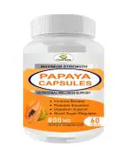 Fitness Prime Papaya 800 mg Capsules for Boosting Immunity & Improve Blood Platelets Production
