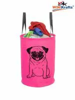 Wini Krafts 45 L Laundry Bag{ pack of 1} Pink