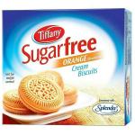 Tiffany Biscuits Sugar Free Lemon Flavored Cream Sandwich Biscuits with Splenda - 162gms