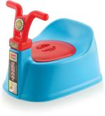 Nabhya Small Size Bike Style Toilet Trainer Baby Potty Seat with Closing Lid 6-12 Month (Blue)