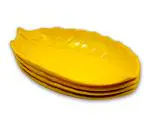 Inpro (Pack of 4) Melamine Snacks Serving Platters-Perfect For Kitchen Utensils & Serving Snacks