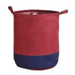 Unicrafts Laundry Bag for Clothes Collapsible Laundry storage Toys Storage 45 L Pack of 1 Pc Maroon Blue Laundry Basket