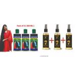 FIAGO Pure Adivasi Herbal Hair Oil For Hair Growth And Hair Fall Control Pack Of 3 (100 + 100 + 100 ML)+Beard Growth , Natural hair oil for Thicker & Longer Beard ,Jaltun Oil, Olive Oil, Neem Oli and Almond Oil,No Harmful Chemicals Pack Of 3 (50 ML)