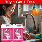 PISHARNATH Hand Wash Liquid pink 10Liter Antibacterial germ-protect | Advanced Disinfection Formula| pH Balanced