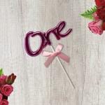 The Party Store ONE Cake Topper for 1st Birthday