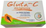 Gluta-C Skin Lightening Face And Body Soap With Papaya Enzymes, 135 G For Men And Women