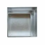 PERFECT BAKEWARE 6 7 8 Inch Aluminum Square Cake Mould Brownie Baking Tin Tray 2 Inch Height