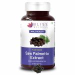 Bliss Welness Saw Palmetto Extract 800 MG | Hair Growth Prostate Health Support Urinary Tract Function Prevent Hair Fall Ayurvedic DHT Blocker Health Supplement - 60 Vegetarian Tablets
