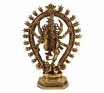 Kartique Home Decor Brass Dancing Natraja Murti Idol 16 inch