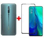 eZell Combo Pack OPPO RENO 2 (2N1) FULL TEMPERED GLASS+ Back Screen Protector