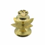 pujaNpujari Agarbatti Incense Sticks Holder Stand Brass for Pooja Brass Incense Holder (Gold)