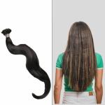 Hair Originals Human Hair extensions -U-Tip Natural Brown-26