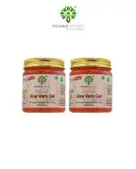 YOUNGHERBS Aloe Vera Gel With Rose For Face & Skin Combo | Pure & Natural Face Gel For Prevent Pimples & Acne | PACK OF 2 x 200g (400g)