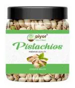 PIYOR Premium Roasted & Salted Pistachios 500 G| Healthy Dry Fruit Snack, Super Crunchy Jumbo