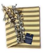 SHISHIR 100% Cotton Elegant Stripe Design Top Sheet for Summers/Light Weight Multi Purpose AC Top Sheet/Bedsheet/Bed Cover (Multicolor Striped)